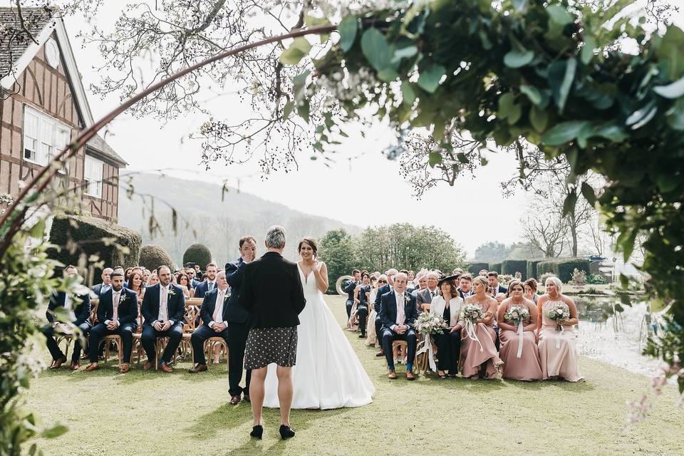 Ceremony on Wordsworth Lawn