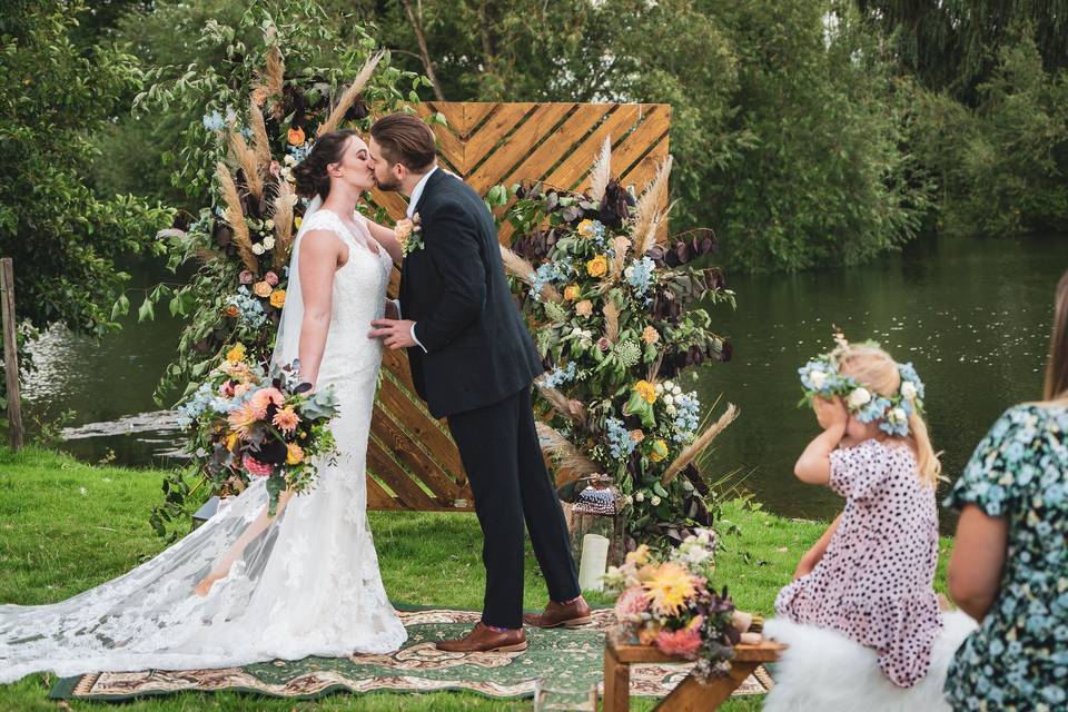 Lakeside ceremony