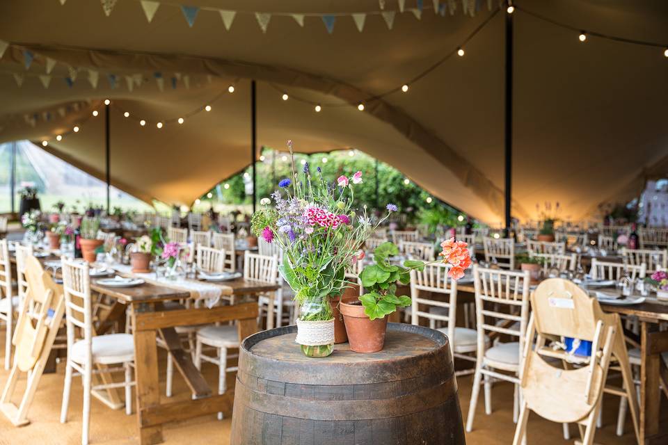 Marquee interior