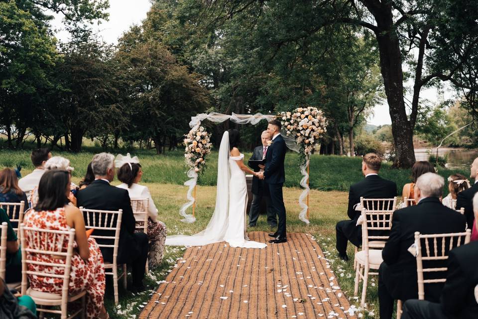 Lakeside ceremony