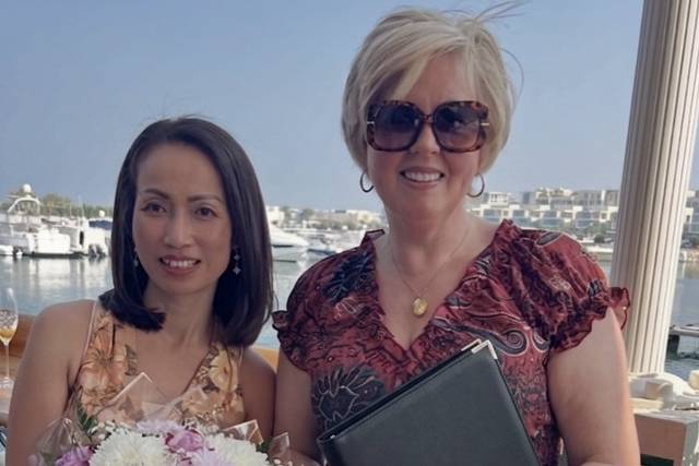 Flowers for a beautiful lady