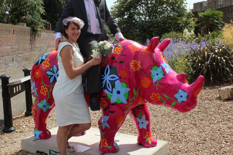A wedding looks different