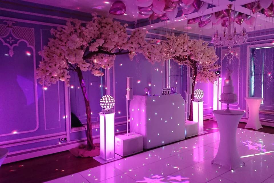 Blossom Tree Arch & LED Floor