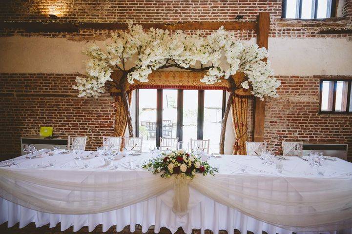 Top Table Blossom Tree Arch