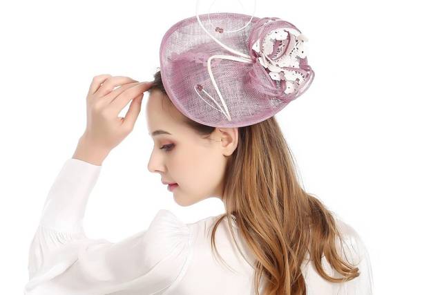 Lilac fascinator