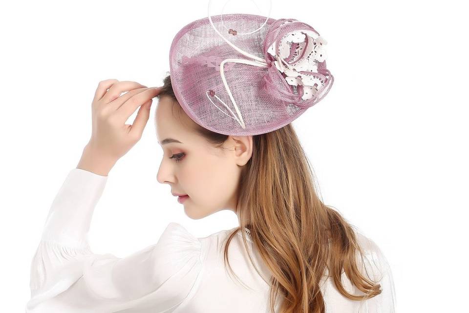 Lilac fascinator