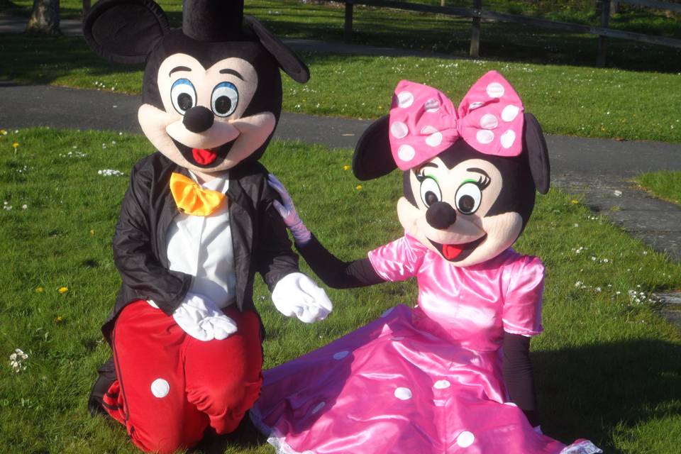 Princess Minnie and Mickey