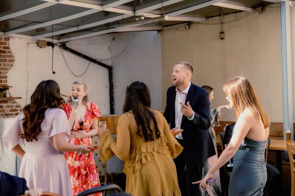 Drinks Reception- party vibes