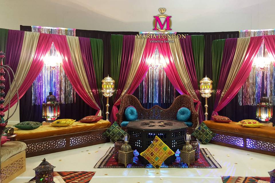 Mendhi/wedding stage
