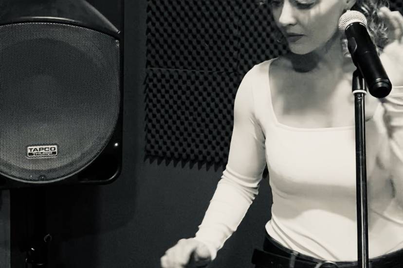 Studio recording session