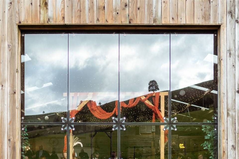 Glass doors