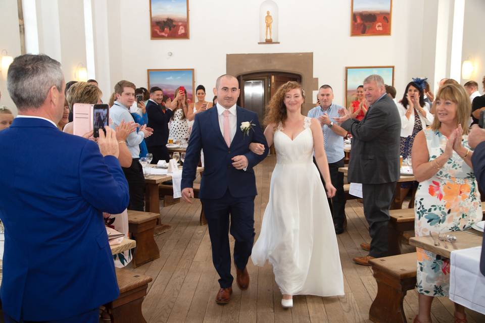 Bridesmaid dancing