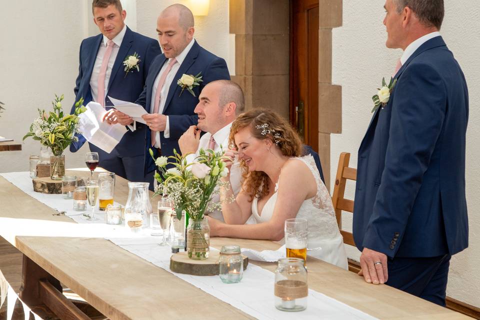 Bride & groom enter