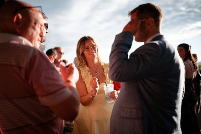 Guests at sunset