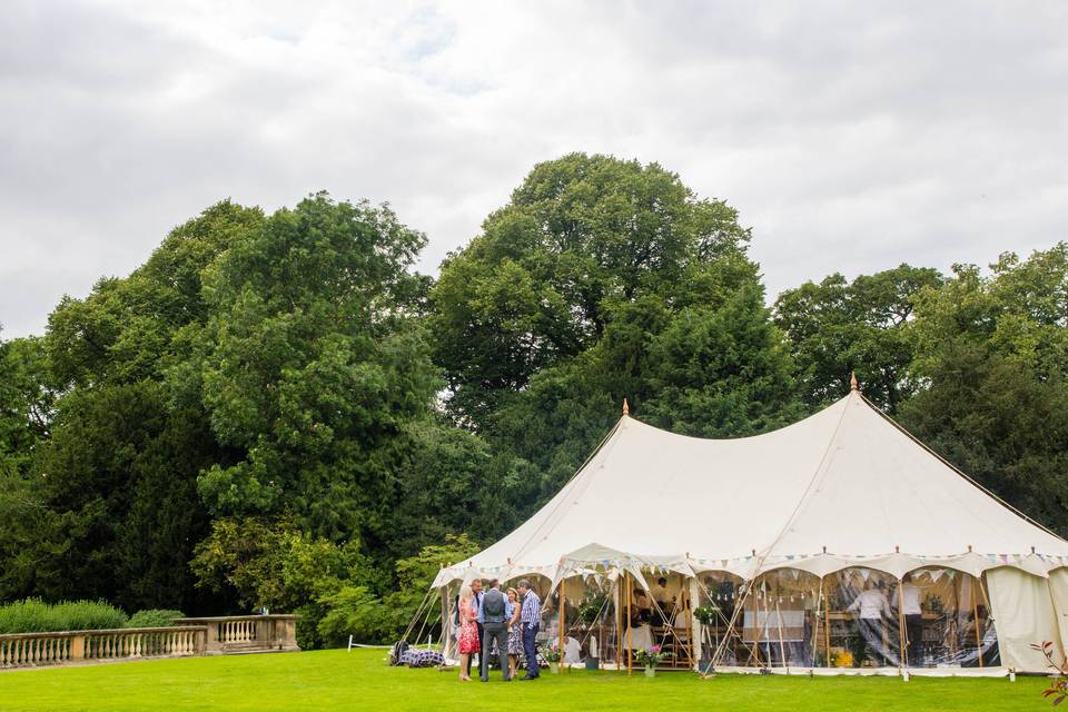 9x15m petal pole marquee