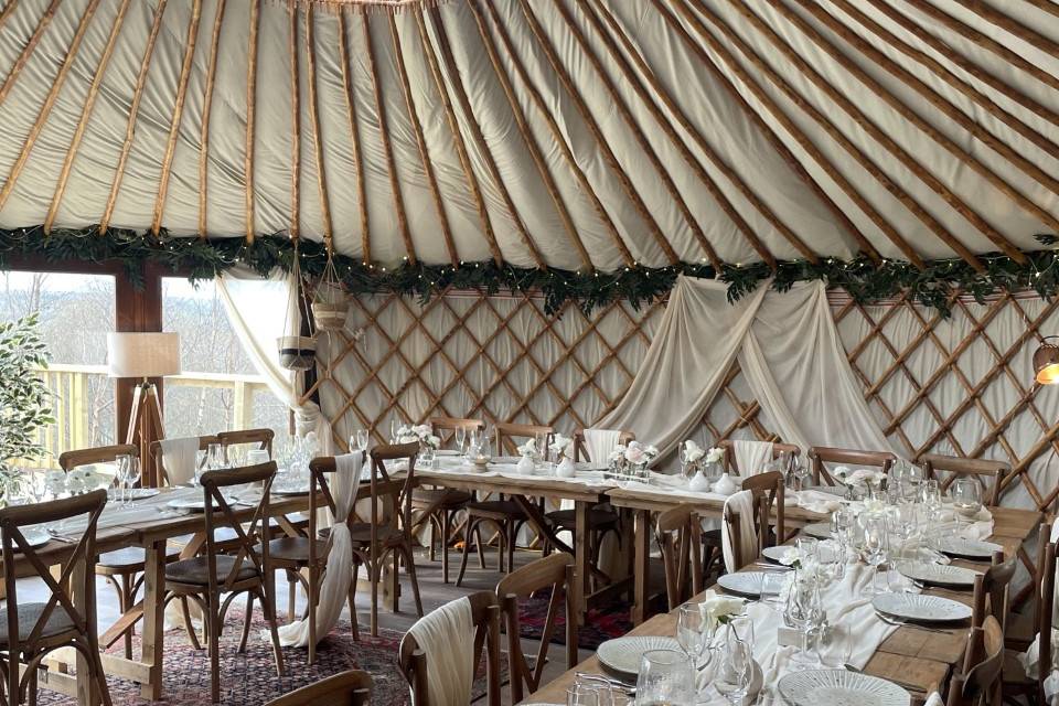 25ft yurt reception