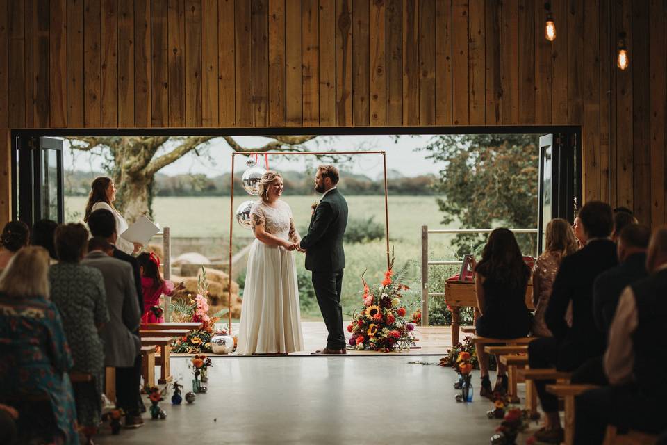Indoor outdoor Ceremony