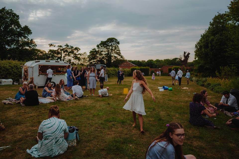 Summer evening reception