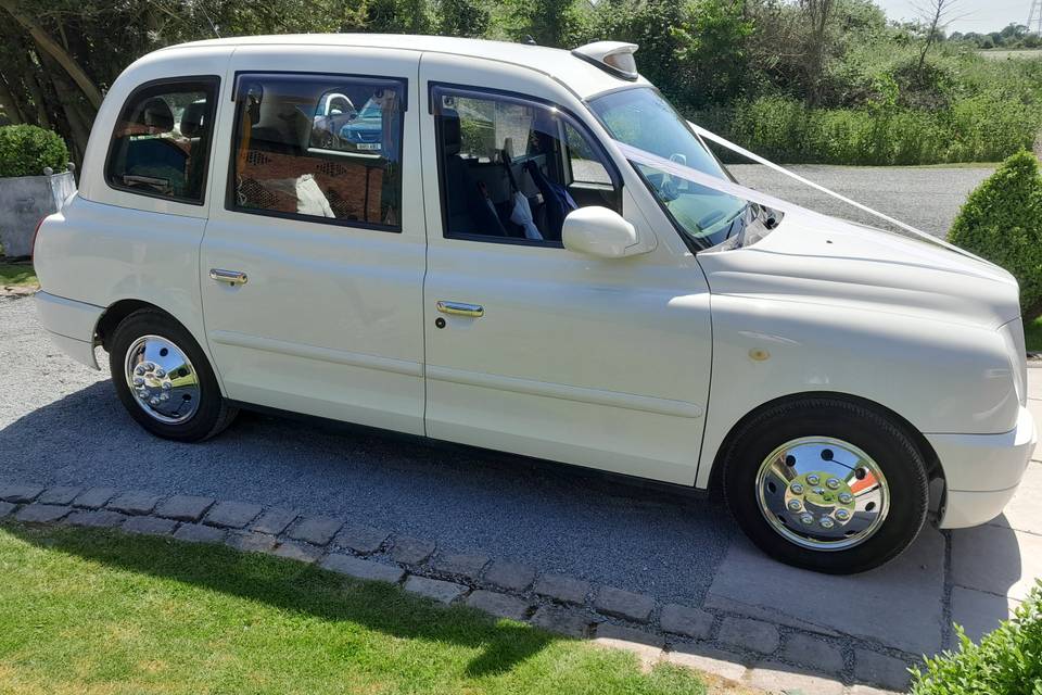 My Little White London Taxi for Weddings