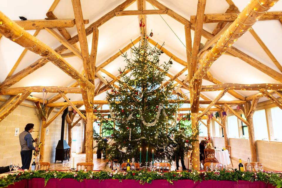 Winter weddings in the barns