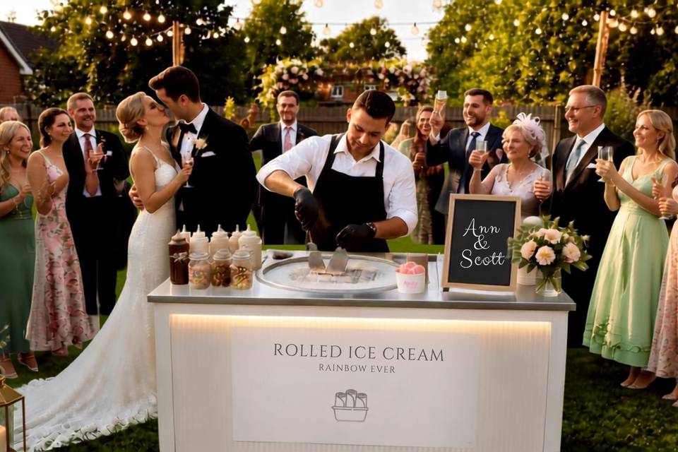 Live ROLLED ICE CREAM
