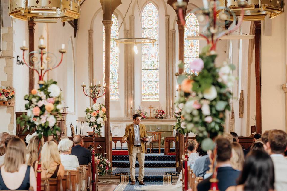 Godmersham Church in August