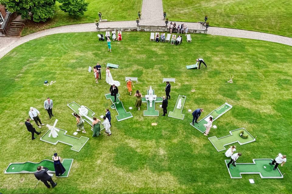 Wedding themed Crazy Golf