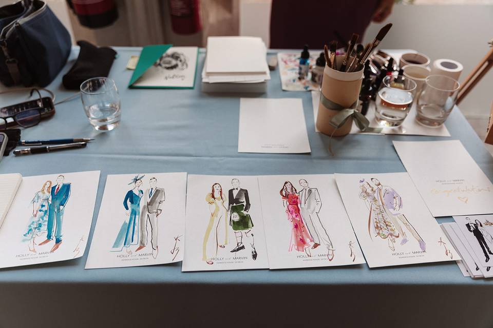 Live sketch artist