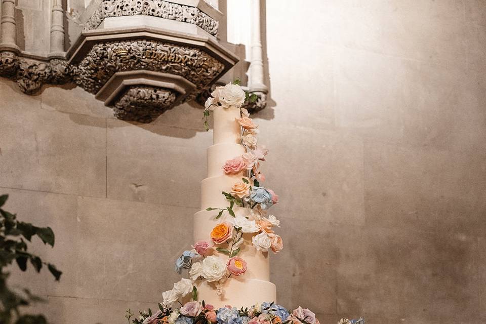 6 tier cake
