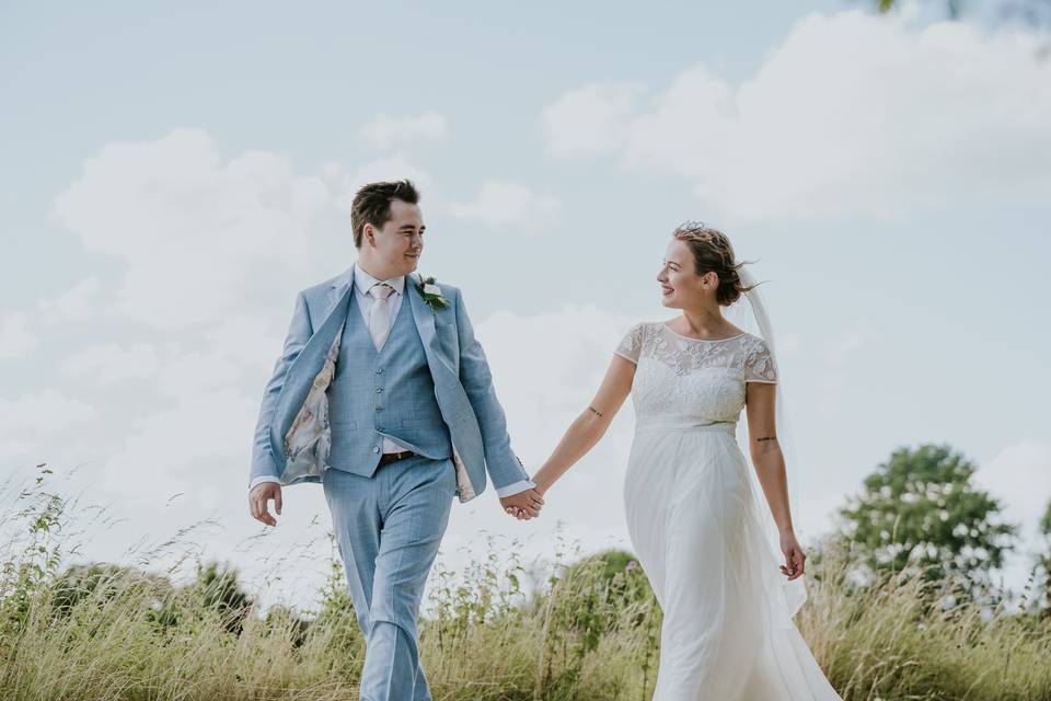 Couple in the fields