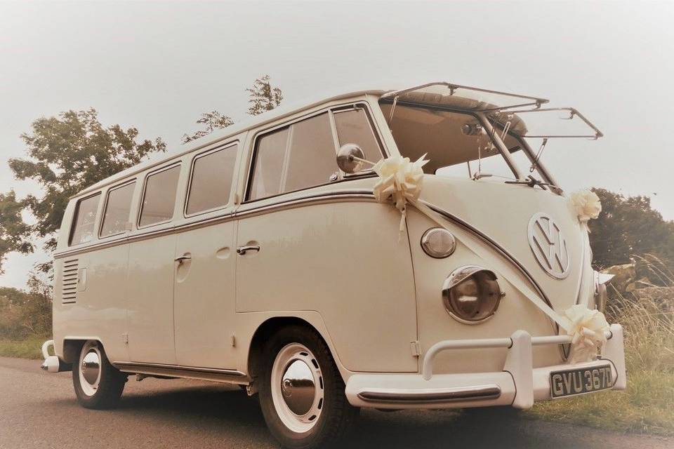 VW Campervan for boho-chic weddings