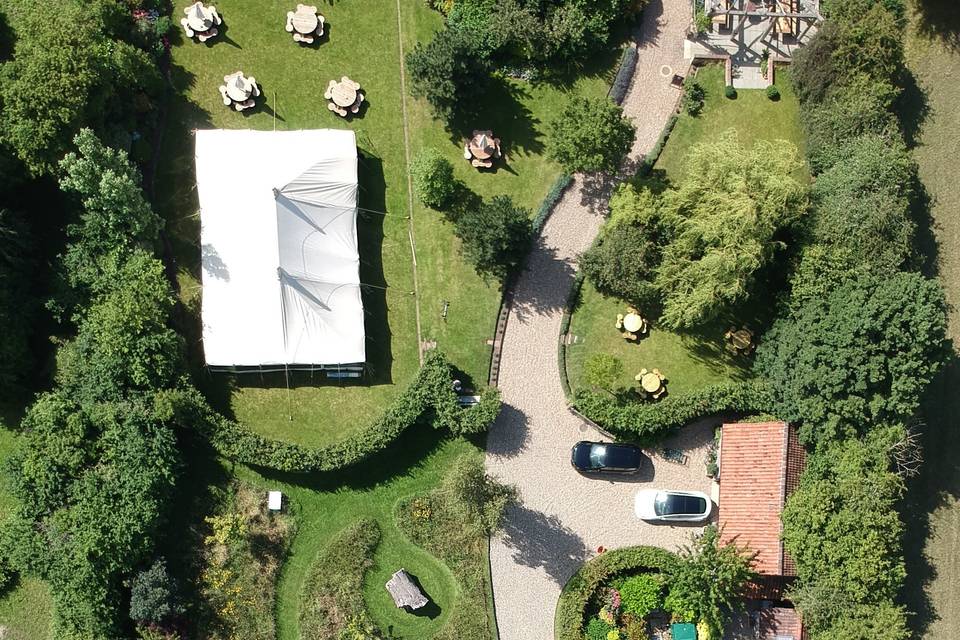 Ariel view of the garden