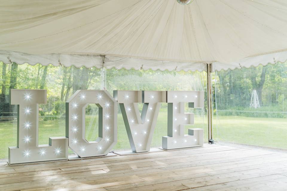 Love Letters Marquee