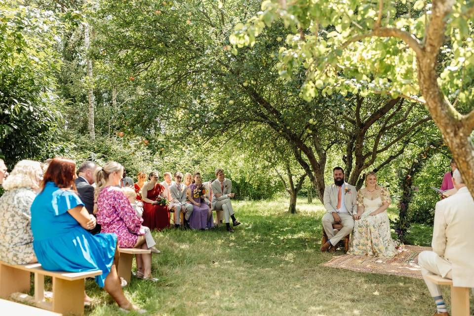At home orchard ceremony
