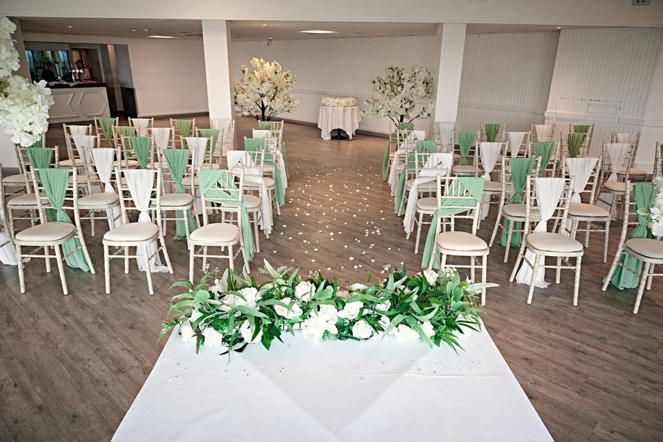 Set for a ceremony