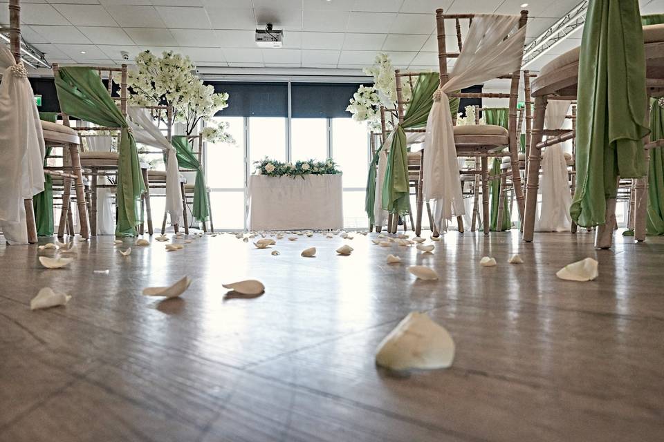 The aisle