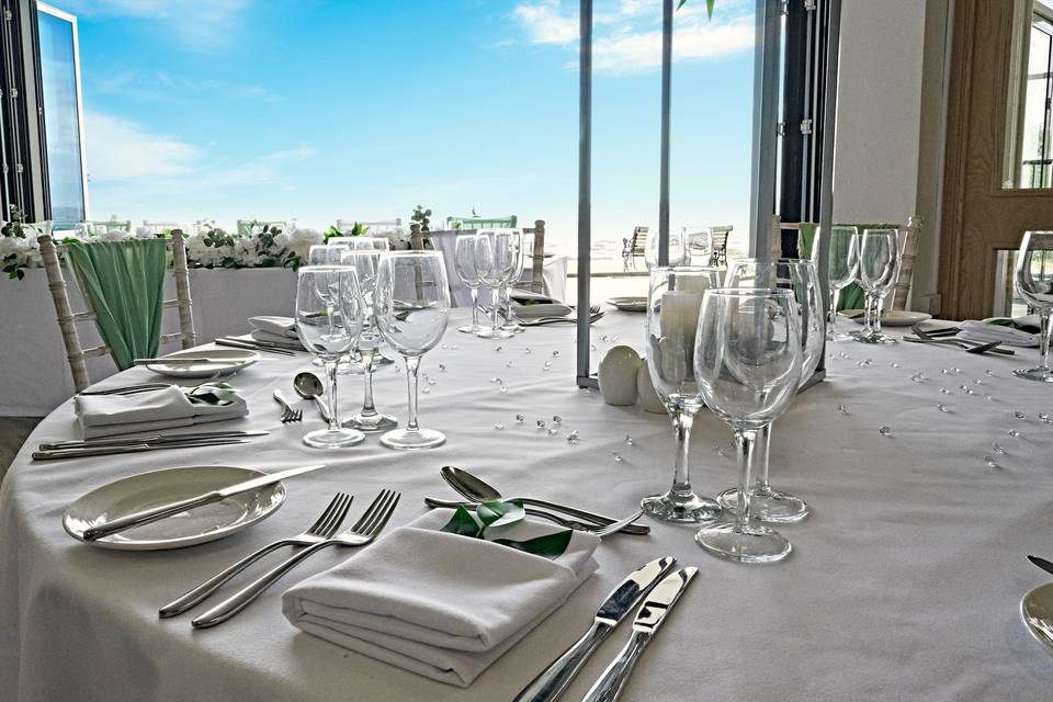 Beautifully laid tables