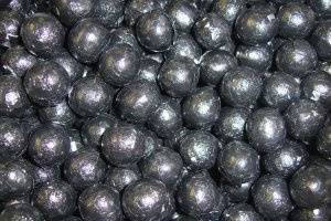 Black foil chocolate balls