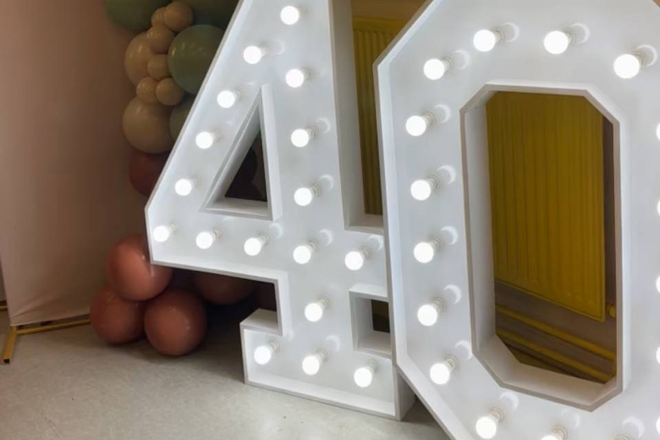 Led light up numbers