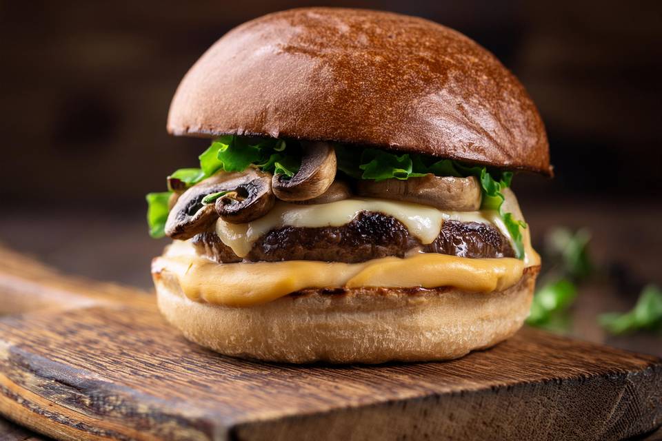 Portobella mushroom burger