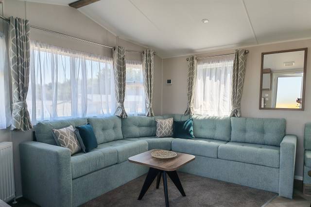 Caravan 12 inside the lounge