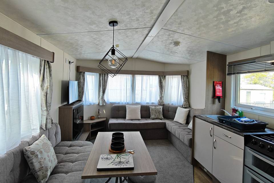 Caravan 16 inside the lounge