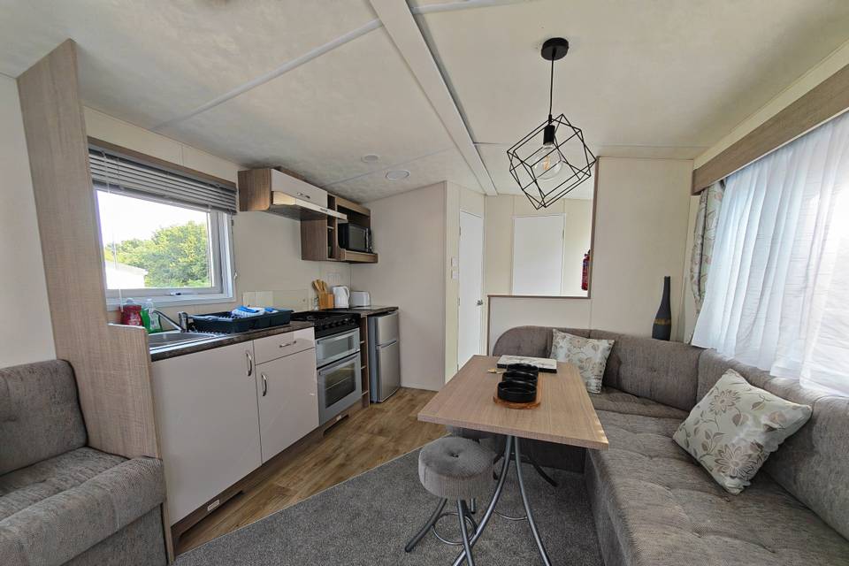 Caravan 16 inside the lounge