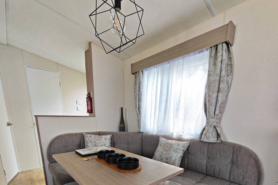 Caravan 16 inside the lounge
