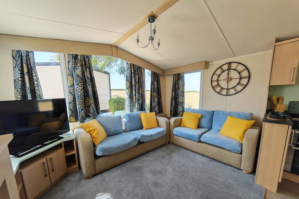 Caravan 5 inside the lounge
