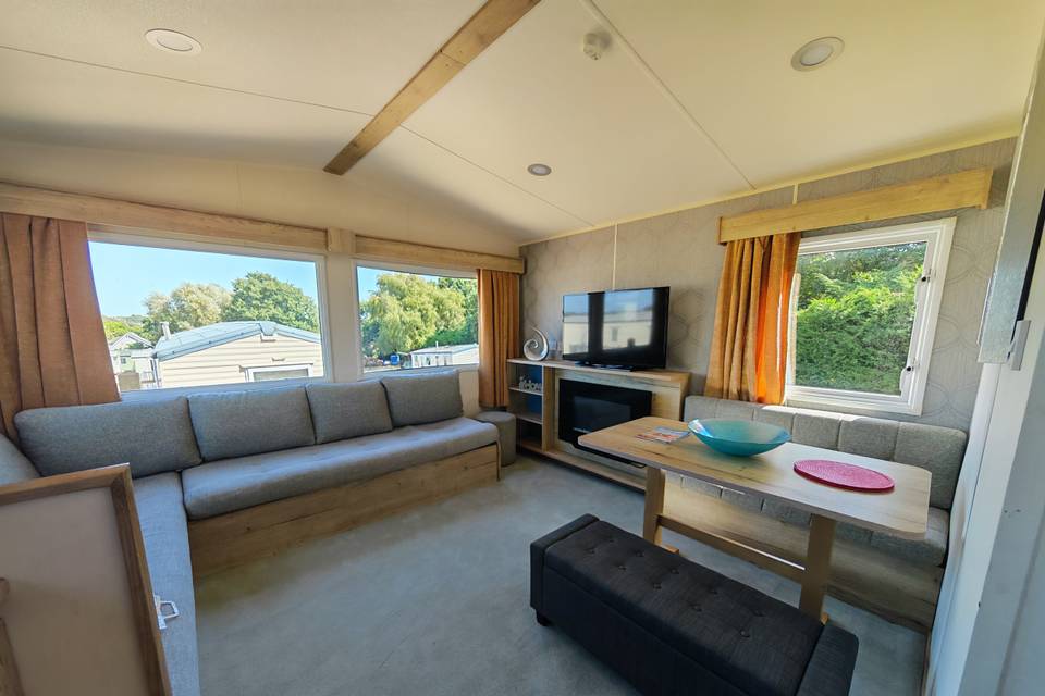 Caravan 17 inside the lounge