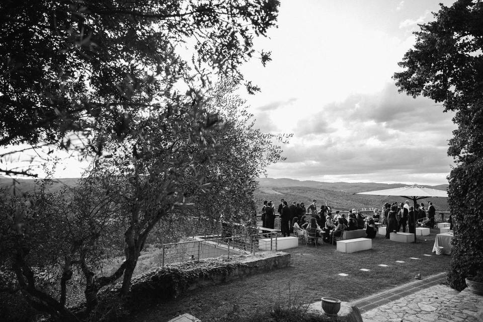 Cocktail hour on the terrace