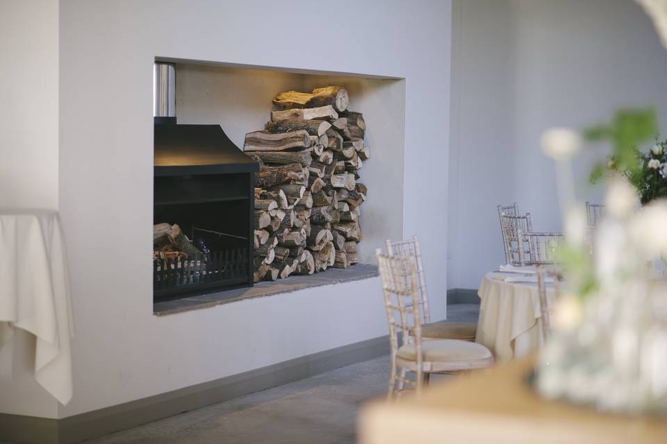 A feature fireplace