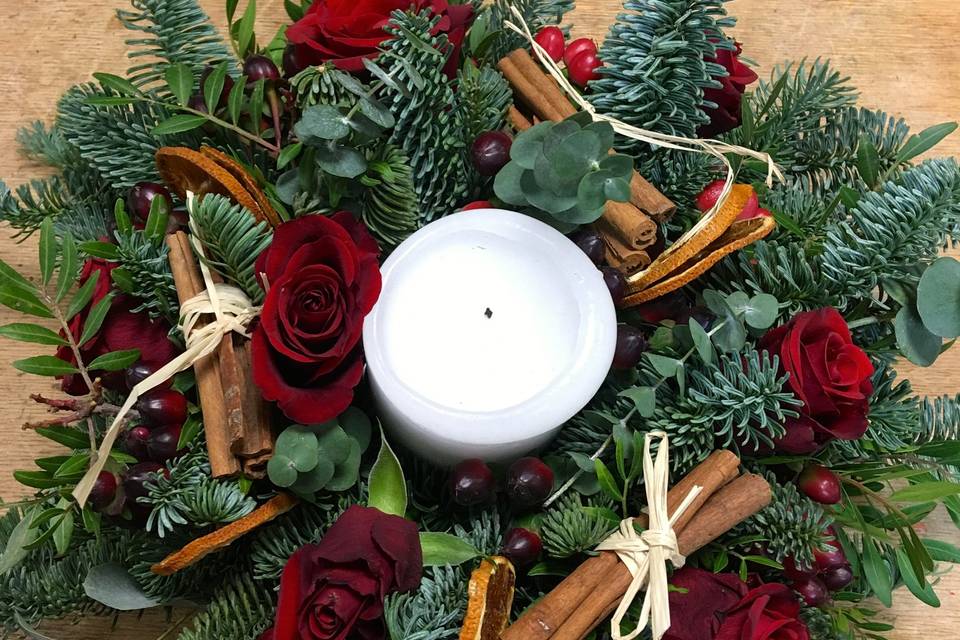 Candle wreath