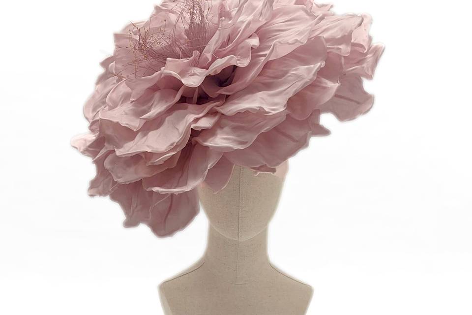 Pink flower hat